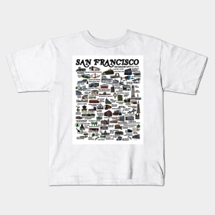 San Francisco Map Kids T-Shirt